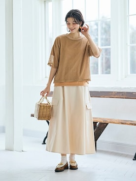 nissen Smile Modelsさん（レディース・166cm）の春コーディネート