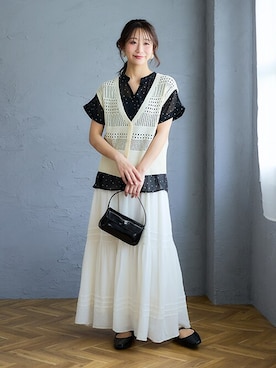 nissen Smile Modelsさん（レディース・160cm）の春コーディネート