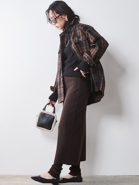 「Layered」｜nissen Smile Modelsさん（レディース・163cm）の秋コーディネート