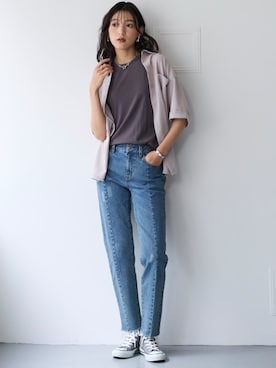 nissen Smile Modelsさん(レディース・170cm)の春コーディネート