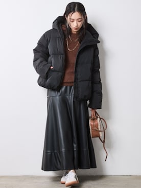 「CHIC STYLE（シックスタイル）のアイテム（ジャケット/アウター）」を使った、nissen Smile Modelsさん（レディース・163cm）の秋コーディネート