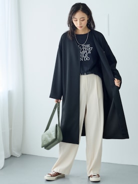 nissen Smile Modelsさん（レディース・165cm）の冬コーディネート