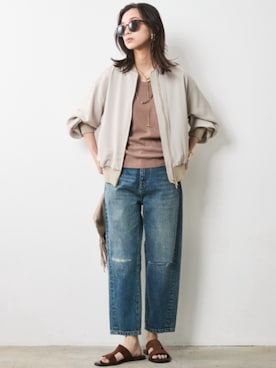 「Denim」｜nissen Smile Modelsさん（レディース・163cm）の春コーディネート