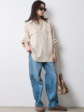 「Denim」｜nissen Smile Modelsさん（レディース・163cm）の夏コーディネート