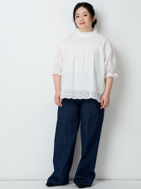 nissen Smile Modelsさん（レディース・156cm）の冬コーディネート