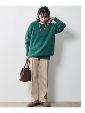 「CHIC STYLE」｜「アイテム（チュニック）」を使った、nissen Smile Modelsさん（レディース・163cm）の秋コーディネート