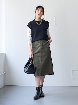 nissen Smile Modelsさん（レディース・166cm）の夏コーディネート