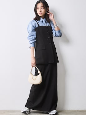 「Layered」｜nissen Smile Modelsさん（レディース・163cm）の冬コーディネート