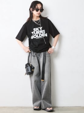 「SMILE LAND（スマイルランド）のアイテム」を使った、nissen Smile Modelsさん（レディース・163cm）の春コーディネート