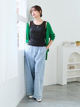 nissen Smile Modelsさん（レディース・165cm）の春コーディネート