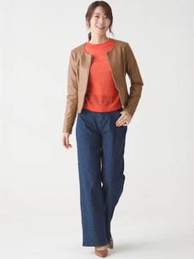 nissen Smile Modelsさん（レディース・163cm）の秋コーディネート