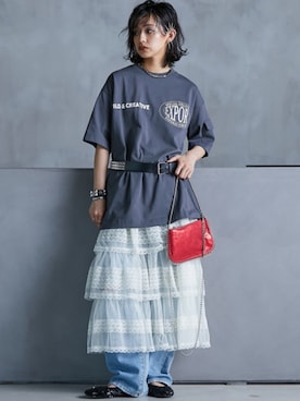nissen Smile Modelsさん(レディース・163cm)の春コーディネート