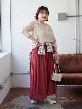 nissen Smile Modelsさん（レディース・158cm）の夏コーディネート