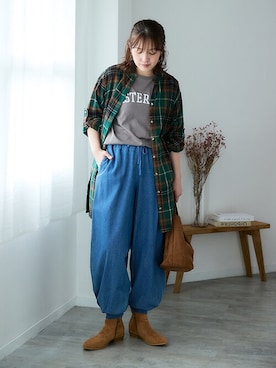 nissen Smile Modelsさん（レディース・160cm）の秋コーディネート