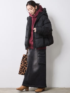 「CHIC STYLE（シックスタイル）のアイテム（ジャケット/アウター）」を使った、nissen Smile Modelsさん（レディース・163cm）の秋コーディネート