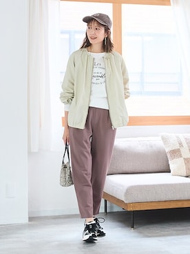 nissen Smile Modelsさん（レディース・165cm）の冬コーディネート