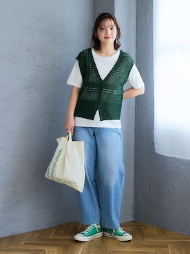 nissen Smile Modelsさん（レディース・160cm）の春コーディネート