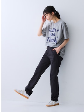 「アイテム（スポーツグッズ）」を使った、nissen Smile Modelsさん（レディース・166cm）の春コーディネート
