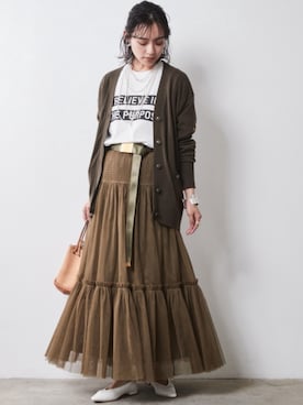 「SMILE LAND（スマイルランド）のアイテム」を使った、nissen Smile Modelsさん（レディース・163cm）の夏コーディネート