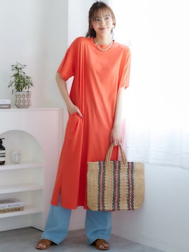 nissen Smile Modelsさん（レディース・167cm）の夏コーディネート