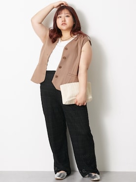 nissen Smile Modelsさん（レディース・155cm）の冬コーディネート