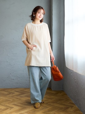 nissen Smile Modelsさん（レディース・160cm）の春コーディネート