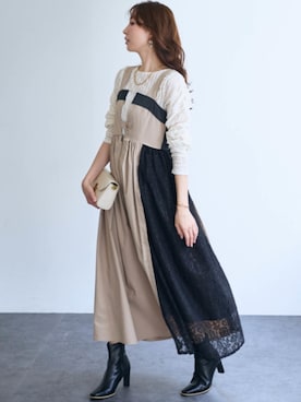 nissen Smile Modelsさん（レディース・165cm）の冬コーディネート