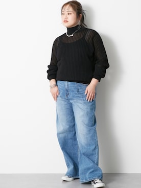 nissen Smile Modelsさん（レディース・160cm）の冬コーディネート