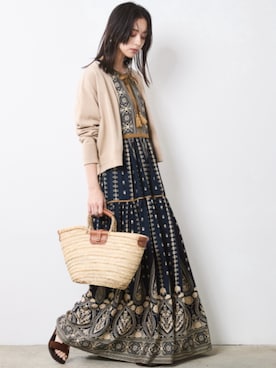 「CHIC STYLE」｜「アイテム（ワンピース/ドレス）」を使った、nissen Smile Modelsさん（レディース・163cm）の春コーディネート