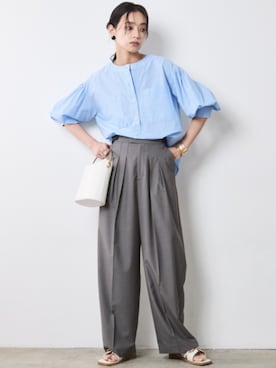 「blue」｜nissen Smile Modelsさん（レディース・163cm）の春コーディネート