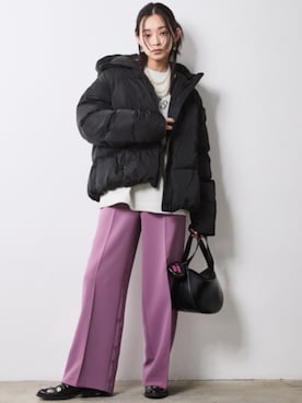 「CHIC STYLE（シックスタイル）のアイテム（ジャケット/アウター）」を使った、nissen Smile Modelsさん（レディース・163cm）の秋コーディネート