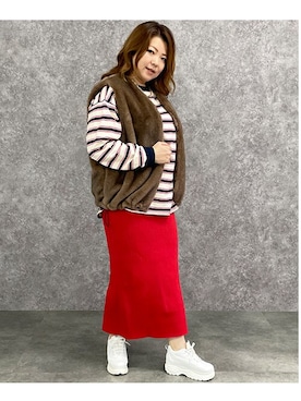 nissen Smile Modelsさん（レディース・172cm）の秋コーディネート