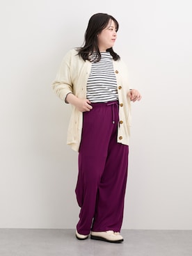 「nissen（ニッセン）のアイテム」を使った、nissen Smile Modelsさん（レディース・158cm）の秋コーディネート