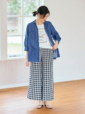 nissen Smile Modelsさん（レディース・166cm）の春コーディネート