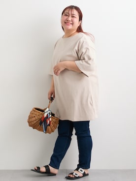 nissen Smile Modelsさん(レディース・155cm)の春コーディネート