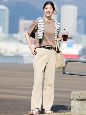 nissen Smile Modelsさん（レディース・168cm）の春コーディネート