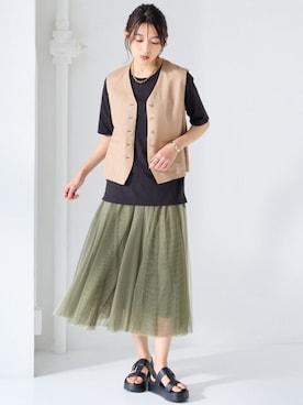 nissen Smile Modelsさん（レディース・170cm）の春コーディネート