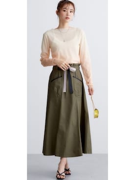 nissen Smile Modelsさん（レディース・166cm）の夏コーディネート