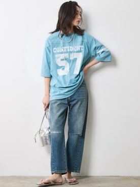 「Denim」｜nissen Smile Modelsさん（レディース・163cm）の冬コーディネート
