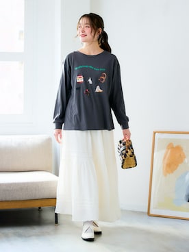 nissen Smile Modelsさん（レディース・164cm）の冬コーディネート