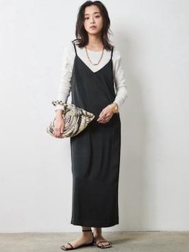 「CHIC STYLE」｜「アイテム（ワンピース/ドレス）」を使った、nissen Smile Modelsさん（レディース・163cm）の冬コーディネート