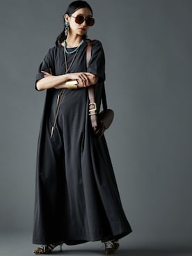「GEVS.（ジェイヴィス）のアイテム（ワンピース/ドレス）」を使った、nissen Smile Modelsさん（レディース・163cm）の春コーディネート