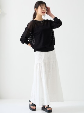 nissen Smile Modelsさん（レディース・166cm）の春コーディネート