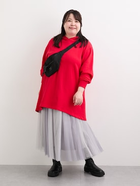 「アイテム（チュニック）」を使った、nissen Smile Modelsさん（レディース・158cm）の秋コーディネート