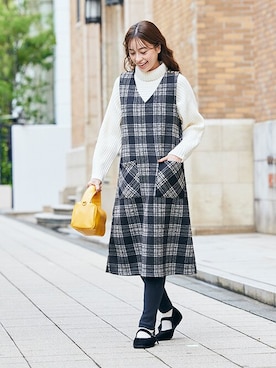 nissen Smile Modelsさん（レディース・167cm）の秋コーディネート