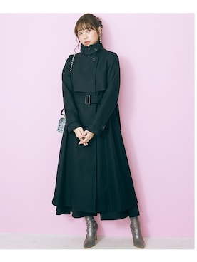 「レギュラー」｜「アイテム（トレンチコート）」を使った、nissen Smile Modelsさん（レディース・162cm）の秋コーディネート
