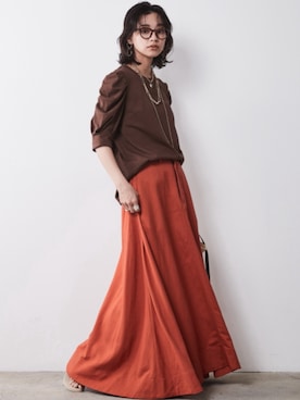「Linen Mix」｜nissen Smile Modelsさん（レディース・163cm）の春コーディネート