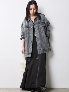 「CHIC STYLE（シックスタイル）のアイテム（ジャケット/アウター）」を使った、nissen Smile Modelsさん（レディース・163cm）の夏コーディネート