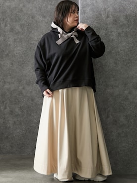 nissen Smile Modelsさん（レディース・158cm）の冬コーディネート
