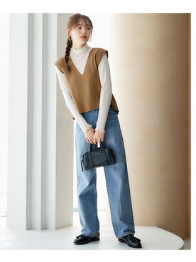 nissen Smile Modelsさん（レディース・166cm）の秋コーディネート